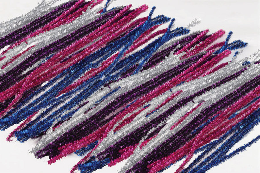 Fuzzy Stick Pipe Cleaners Glitter 300mm Pack of 500 Turners Art Supplies
